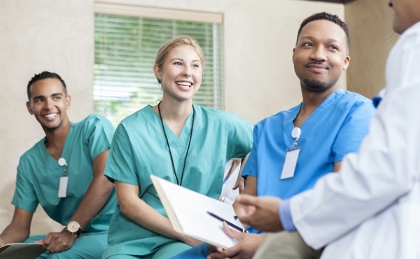 group of doctors sitting