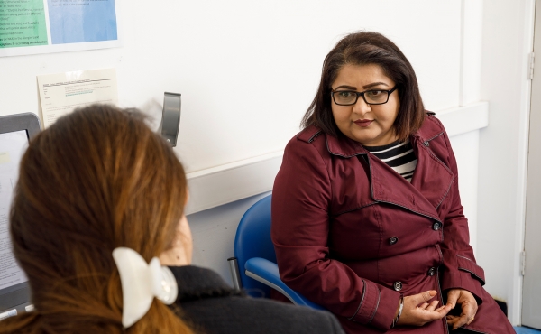 Patient in consultation