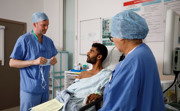 Patient in theatre