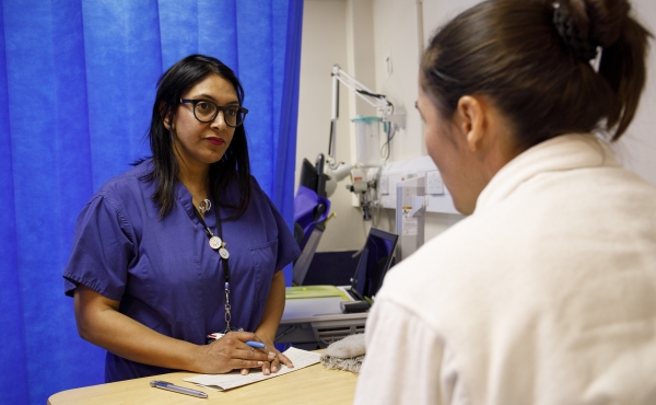 Doctor and patient discussion