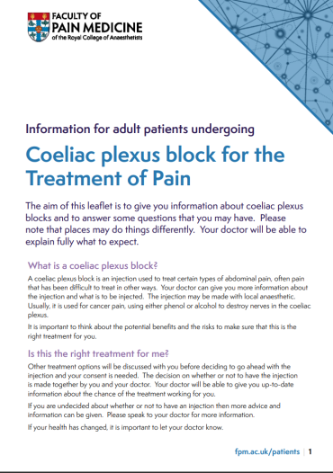 PIL Coeliac plexus block cover 2023