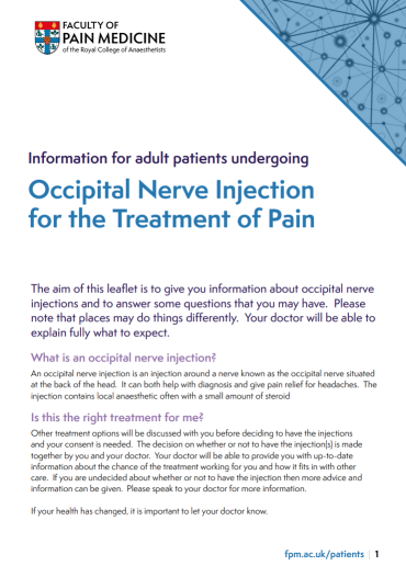 PIL Occipital nerve injection cover 2023
